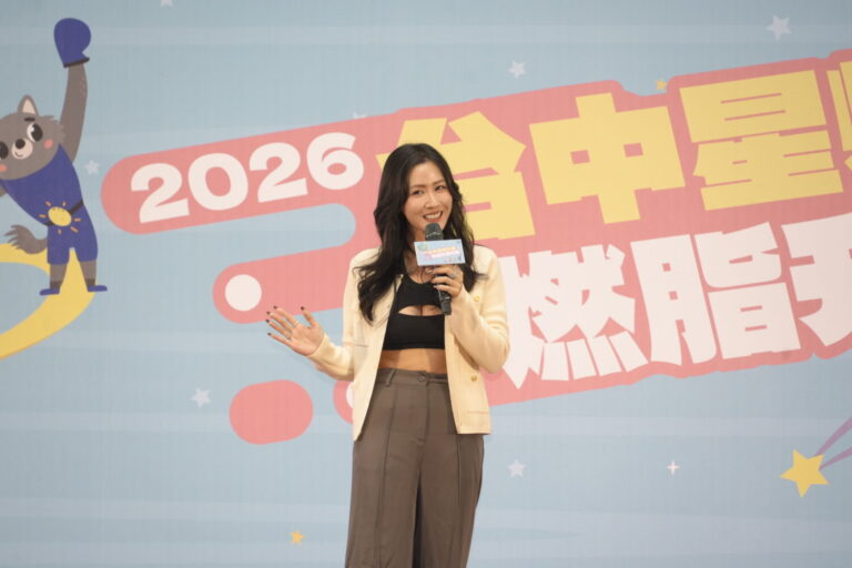 第二屆「星燃計畫」健康代言人陳艾熙分享自身健康歷程。(圖/臺中市政府 提供)