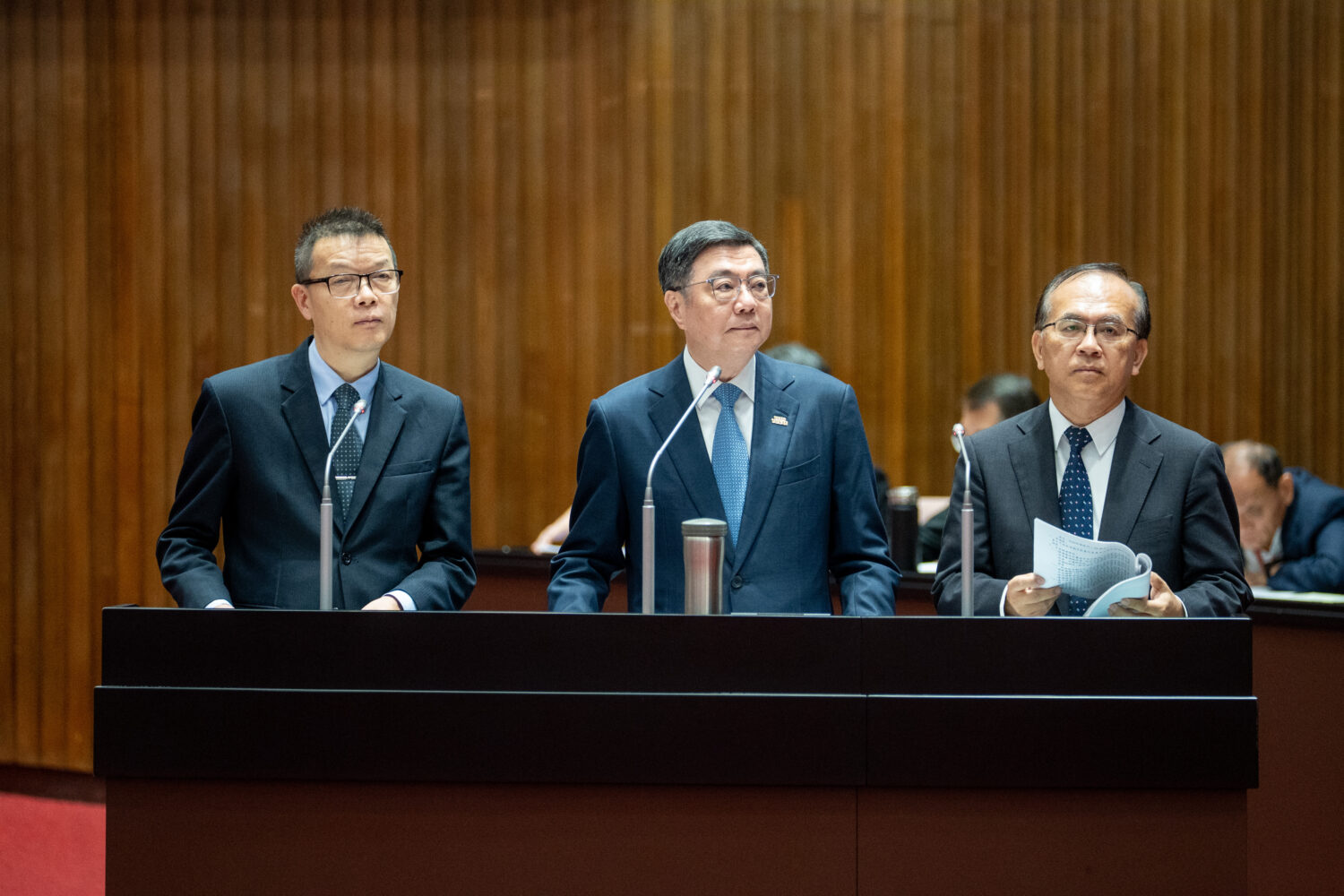 卓榮泰回應葛如鈞質詢，行政院將於兩個月內就整合支付方向進行研議。(圖／葛如鈞國會辦公室)