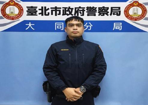 大同分局建成派出所警員劉愷恩。(圖/記者戴昱弘 翻攝)