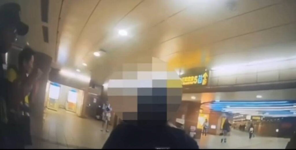 捷警到場處理畫面。(圖／記者李健興 翻攝）
