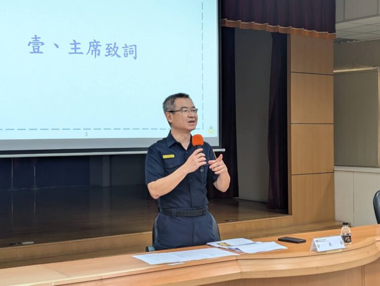 三重分局召開期前協調會。(圖/記者李健興 翻攝)