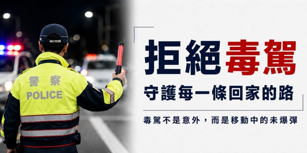 警政署為積極打擊毒駕，於114年底引進「唾液毒品快篩試劑」之新式執法政策，大幅提升執法效能。（圖／NPA署長室粉專)