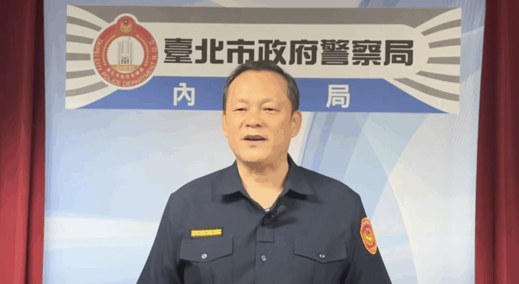說明人：內湖分局副分局長蔡三保。(圖／記者薛秀蓮 翻攝)