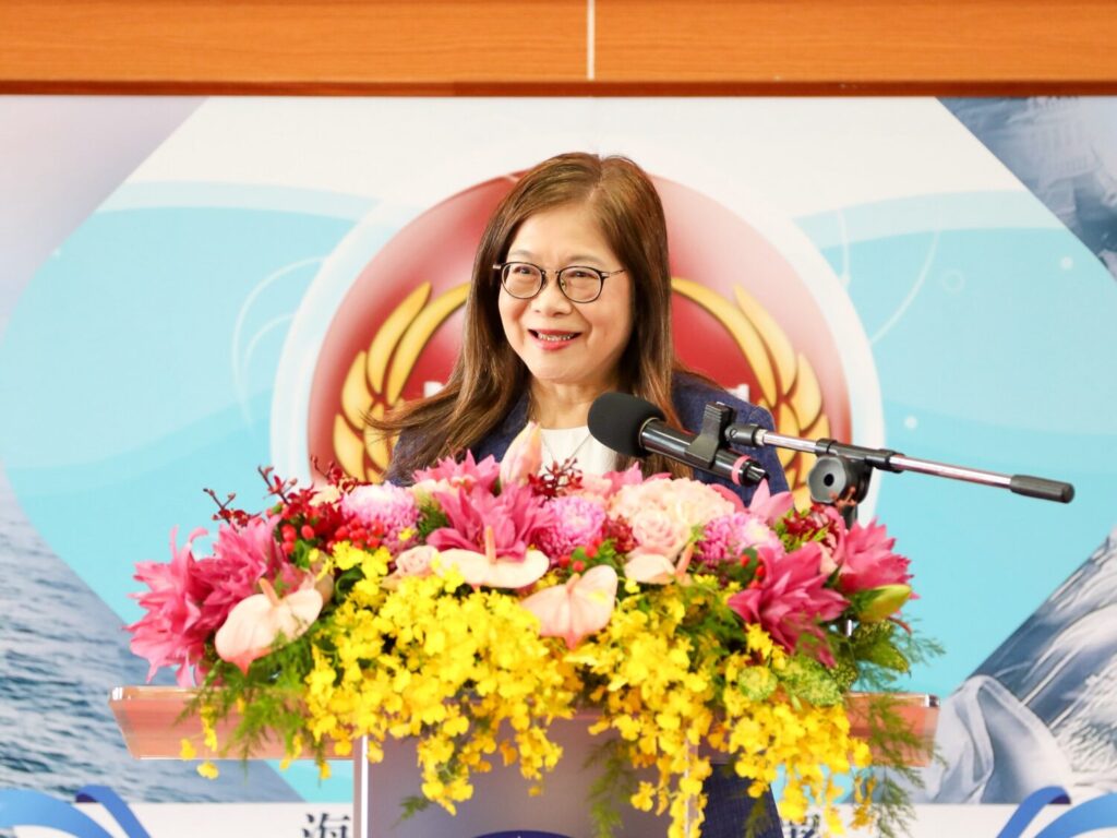 海洋委員會管碧玲主委致詞。（圖／海巡署提供）