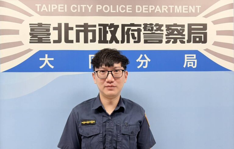 大同分局寧夏路派出所警員吳懿修。（圖／記者 戴昱弘翻攝）