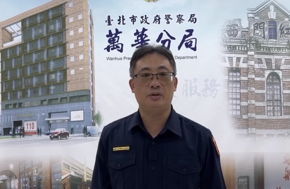 萬華分局龍山派出所所長楊進華案情說明。(圖/記者 趙靜姸翻攝)