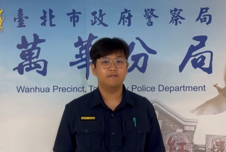 西門町派出所副所長陳祈佑案情說明。（圖／記者 趙靜姸翻攝）