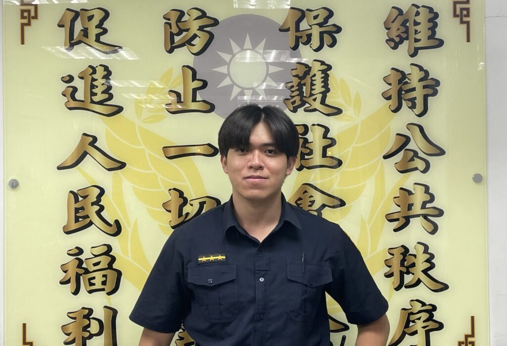 萬華警分局青年路派出所警員邱漢祥。（圖／記者 趙靜姸翻攝）