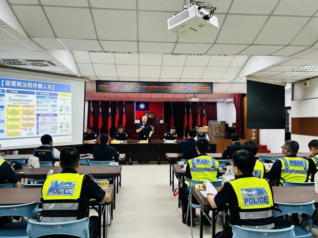 舉行勤前行動計劃。(圖／記者李健興 翻攝）