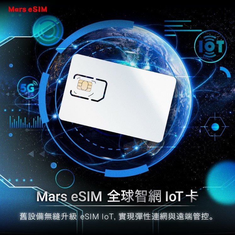 火星人福氣金鑛正式推出 Mars eSIM 全球智網 IoT 卡，讓舊設備無縫升級 eSIM IoT。(圖/火星人福氣金鑛 提供)
