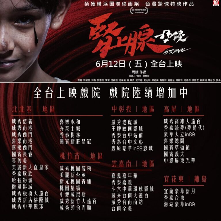 《腎上腺母侵》上映戲院持續增加中。(圖/陽科國際 提供)