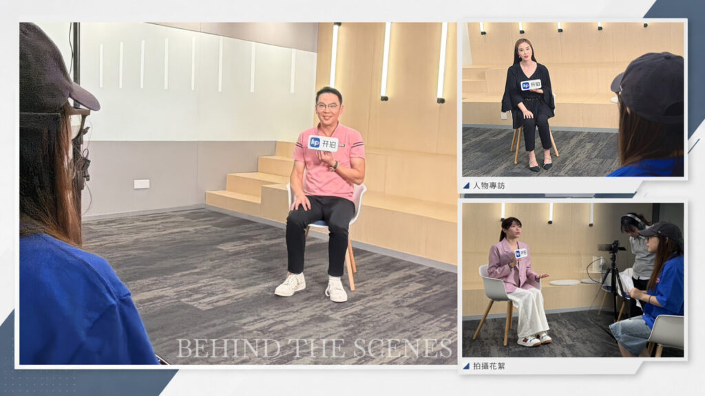 飛騰伊果團隊接受美圖採訪，分享台灣ＡＩ教育與自媒體培訓經驗。(圖／飛騰伊果提供)