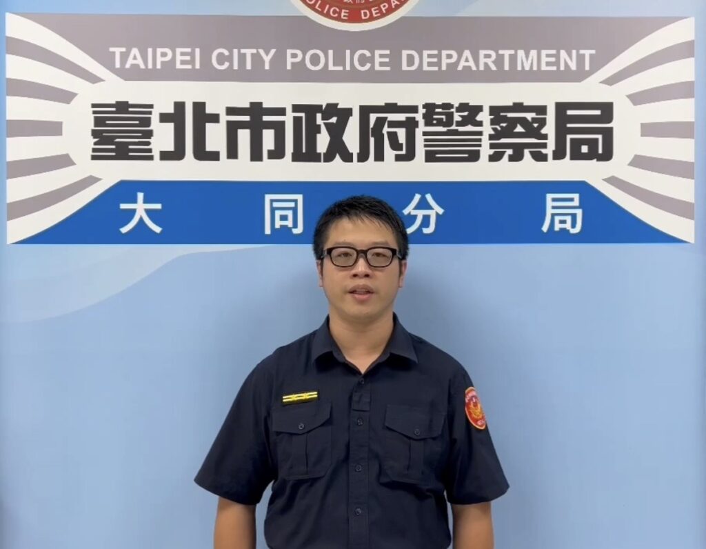 大同分局寧夏路派出所所長李佳諺案情說明。（圖／記者 戴昱弘翻攝）