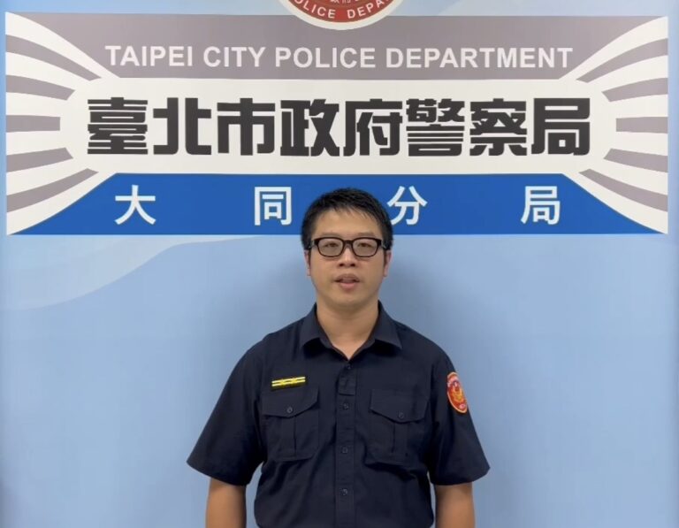 大同分局寧夏路派出所所長李佳諺案情說明。(圖/記者 戴昱弘翻攝)