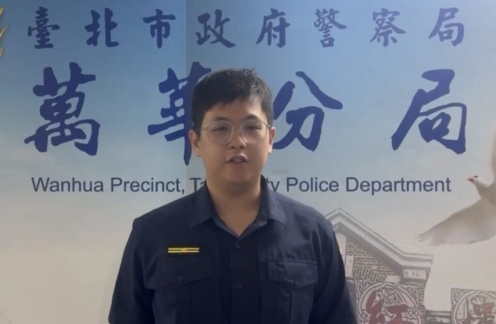 西門町派出所副所長陳祈佑案情說明。（圖／記者 張泓笙翻攝）