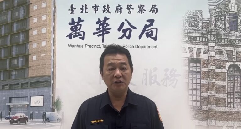 龍山派出所副所長江永源案情說明。（圖／記者 張泓笙翻攝）