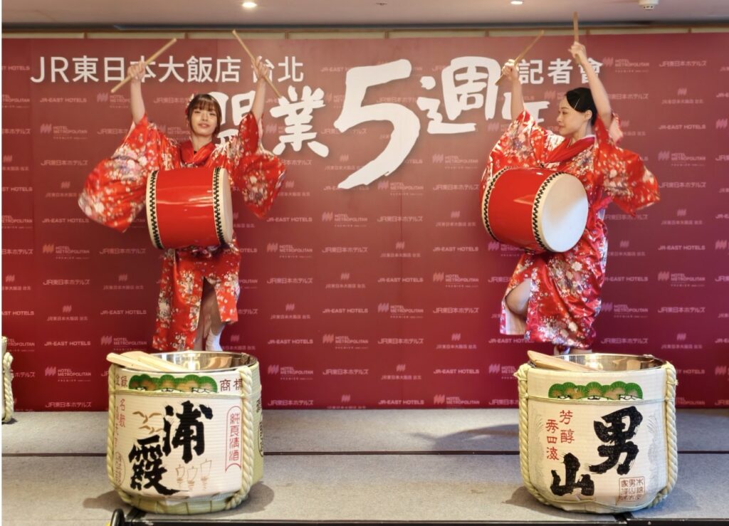 JR東日本大飯店台北開幕五週年邀請盛岡三颯舞進行演出。(圖／JR東日本大飯店台北提供)