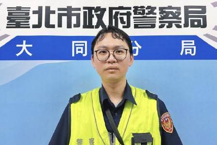 大同分局寧夏路派出所警員陳聖林。(圖/記者 戴昱弘翻攝)