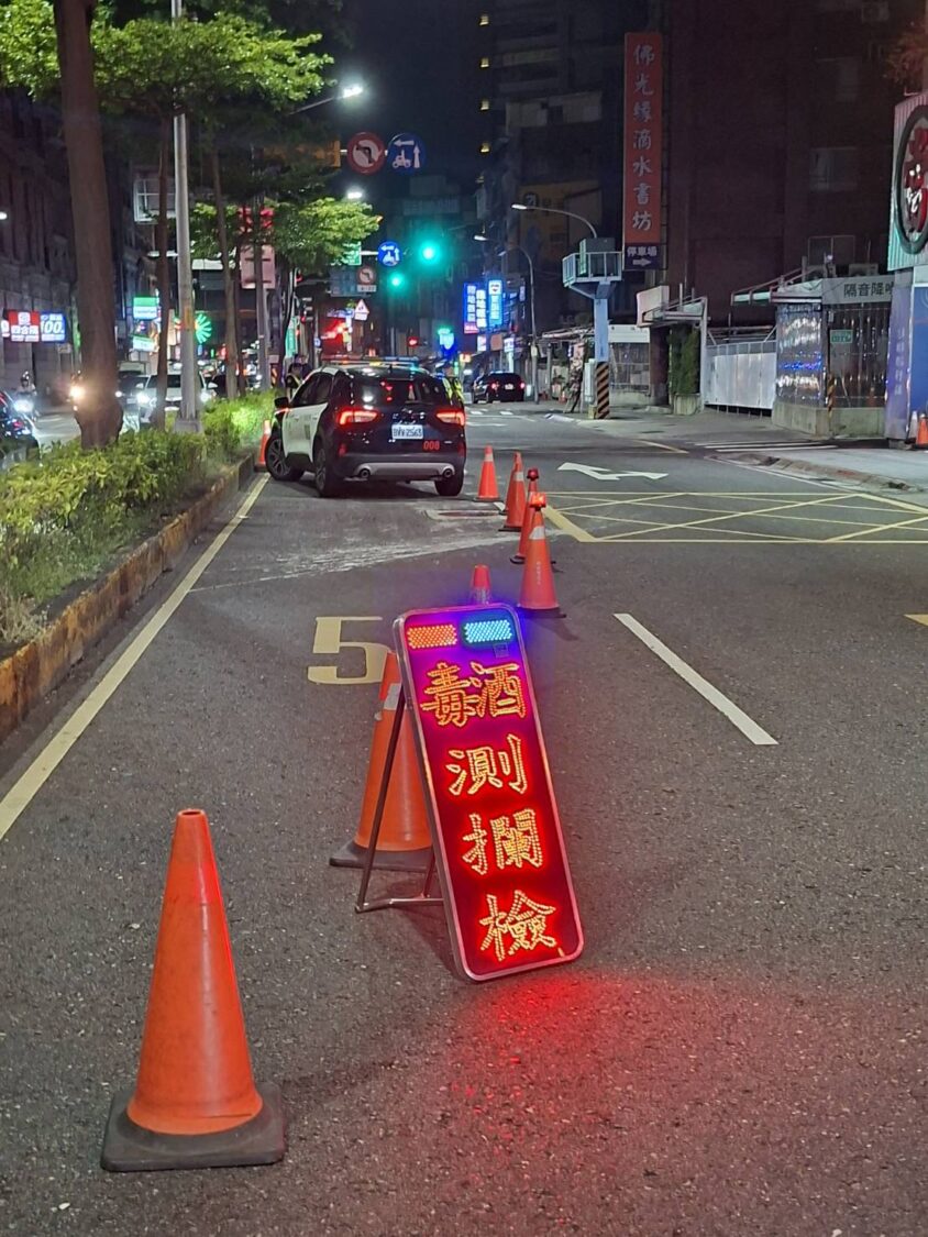 警方全市同步掃蕩毒(酒)駕。(圖/記者李健興 翻攝)