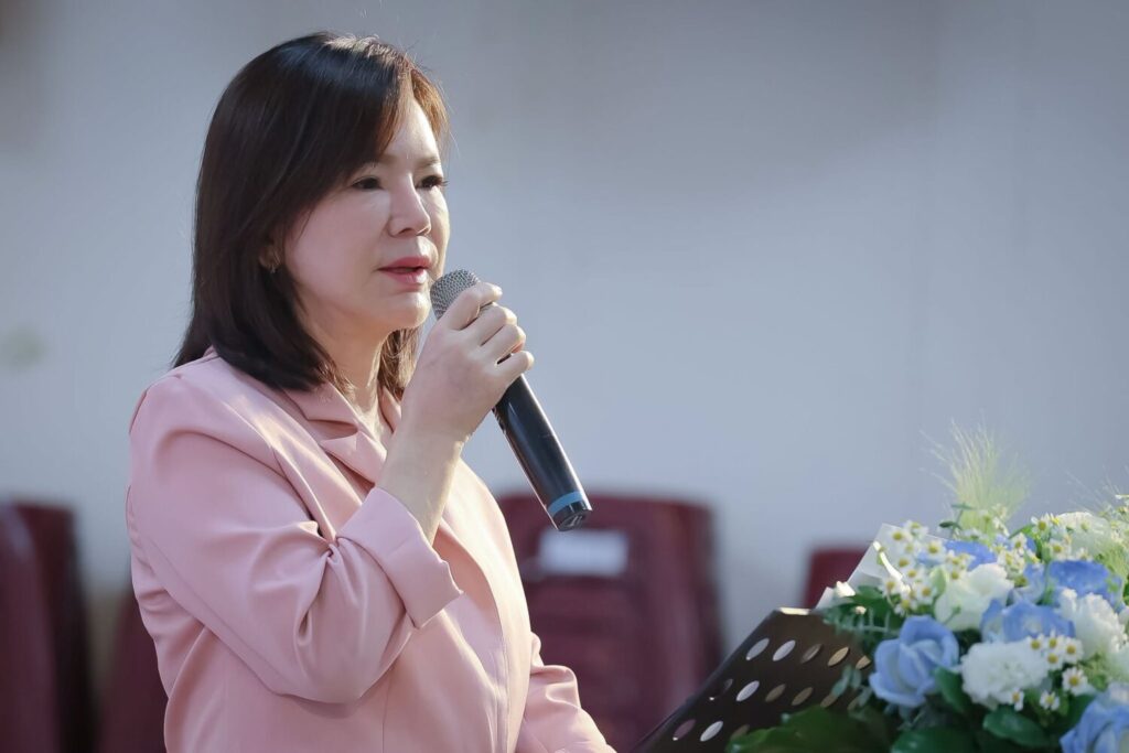 竹南鎮代會主席何秀綿今日正式宣布參選竹南鎮長。（圖／何秀綿粉專）