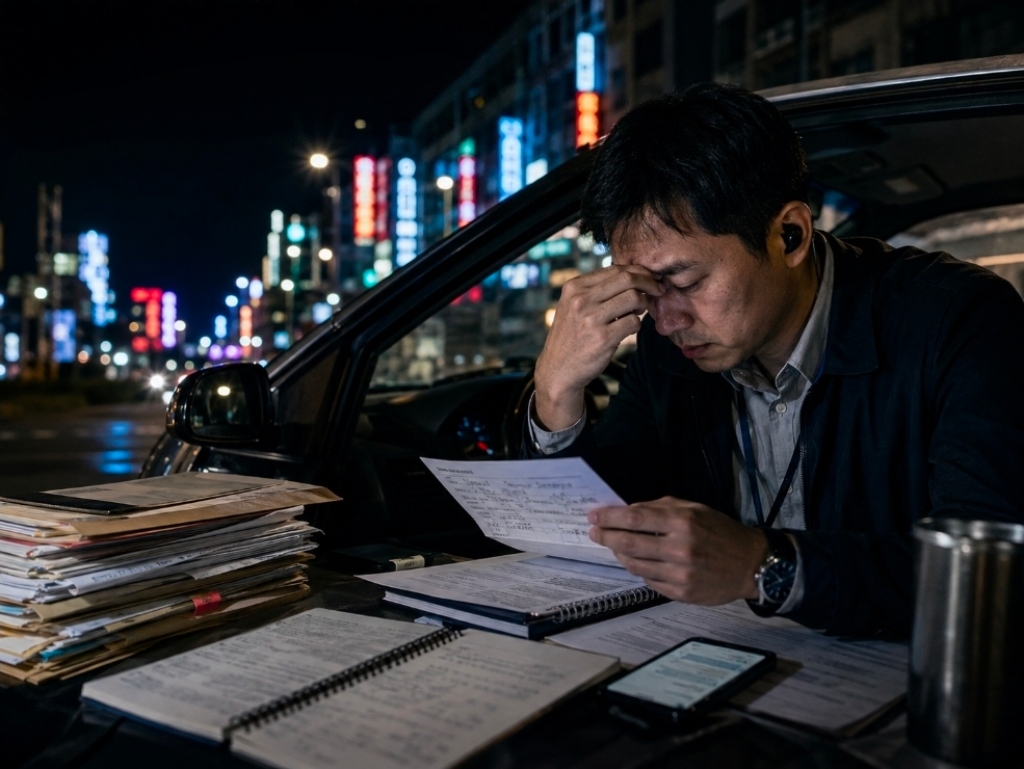 第一線調查官執行情蒐工作時常必須配合對方時間在夜間赴約,比起一般公務員相對辛苦。(圖/AI合成示意)