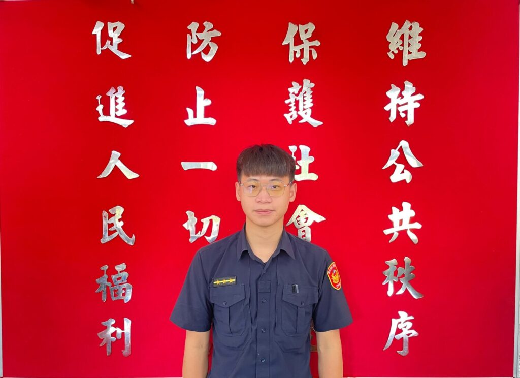 康寧派出所警員闕永正。（圖／記者薛秀蓮 翻攝)
