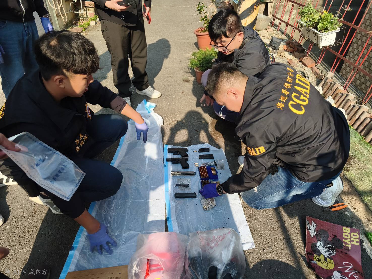 嫌犯將改造槍彈藏花盆　海巡聯手警方查獲百發子彈