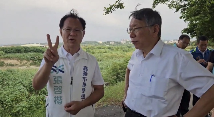張啓楷細數自己擔任立委任內爭取的防洪治水計畫,總工程經費20.5億元,涵蓋牛稠溪等周邊水利整體規劃。(圖/記者翻攝)