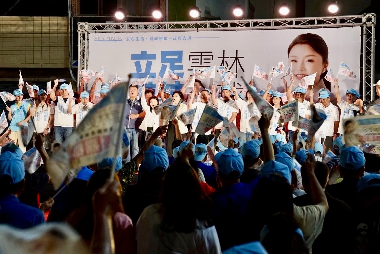 張嘉郡廟口開講訴求立足雲林，結合青年世代推進在地國際化。（圖/記者葉子綱翻攝）