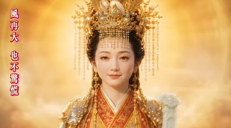 AI漫劇《潛水媽挽胭脂蟲》重現媽祖百年傳奇。(圖/記者翻攝)
