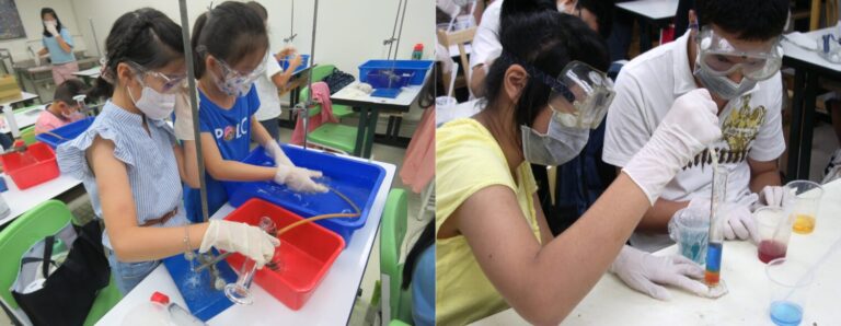 幼稚園/國小 人人親自動手做實驗，培養兒童對科學的興趣及建立正確的科學觀念方法。（圖／財團法人臺北市頂尖科學教育基金會、頂尖科教提供）