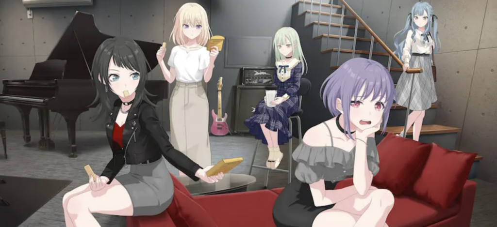 《BanG Dream! 交織的樂章》五大樂團全員登場,玩家可透過遊戲體驗全新音樂與角色故事。(圖/業者提供)