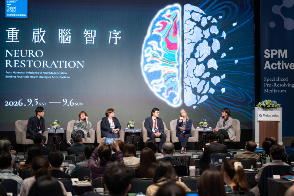 (左起)第17屆生活型態功能醫學會與會專家合影,由左至右為超全能診所院長王偉全醫師、女性荷爾蒙醫學專家 Dr. Felice Gersh、Metagenics 全球科學暨研發副總裁 Dr. Mieke Van Den Driessche、科博特診所院長劉博仁醫師、認知整合醫學專家 Dr. Kristine Burke、越診所院長陳君琳醫師。(圖/中華生醫提供)