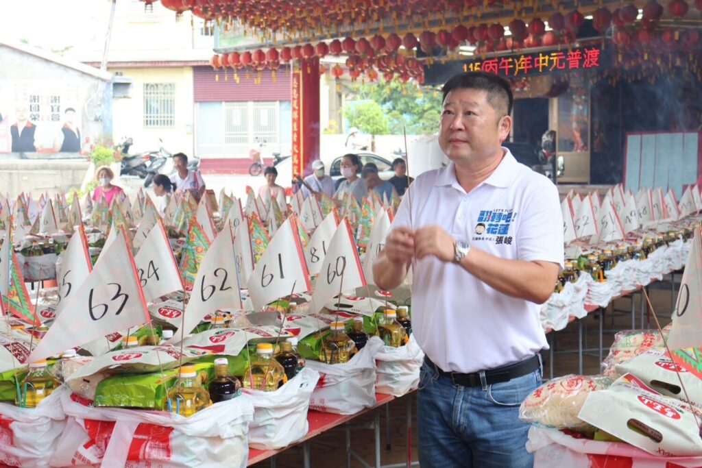 張峻提出宗教政策，主張公開宗教補助資格、審查原則、核定金額及執行成果，並依文化保存、傳承價值與公益性建立明確標準。（圖／記者 趙靜姸翻攝）