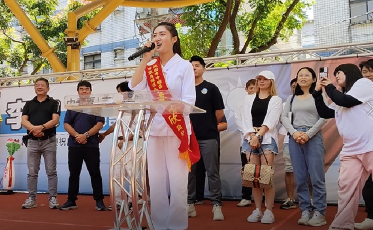 警消之女李欣競選總部成立　期望以護理專業深化地方服務