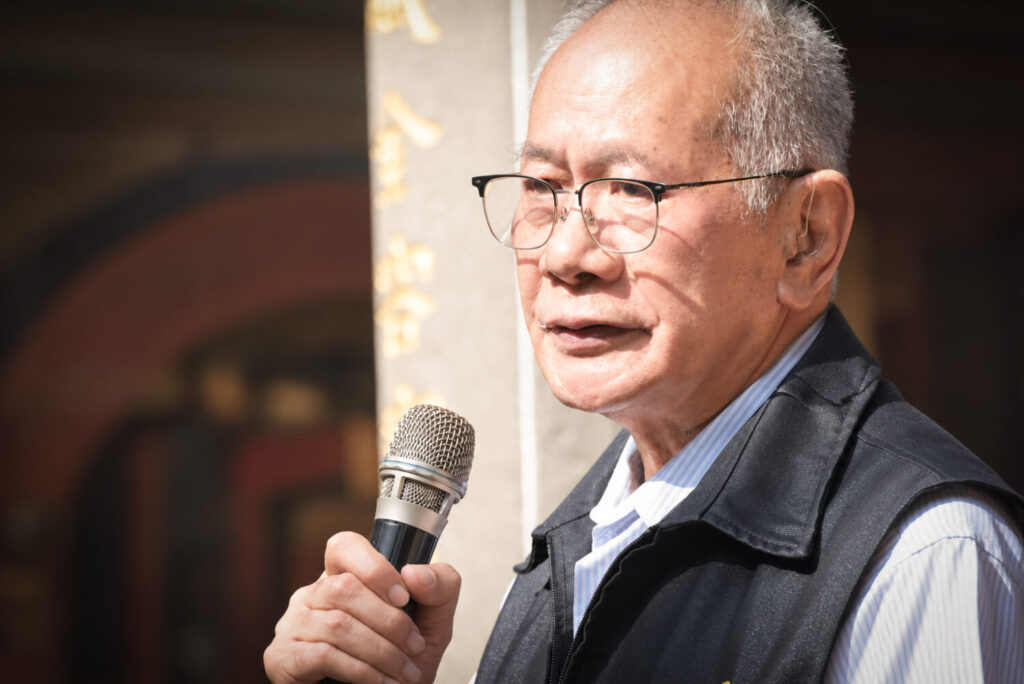 立委陳超明呼籲支持者應將憤怒的情緒化為團結力量。(圖/何秀綿競辦)