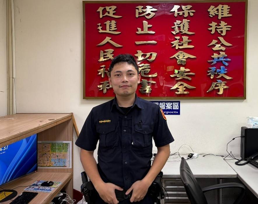 大同分局民族路派出所警員黃佑任。（圖／記者 戴昱弘翻攝）