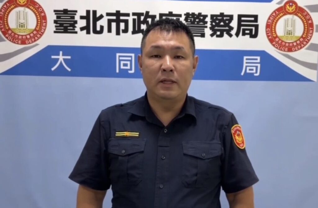 大同分局建成派出所副所長羅仁杰案情說明。（圖／記者 戴昱弘翻攝）